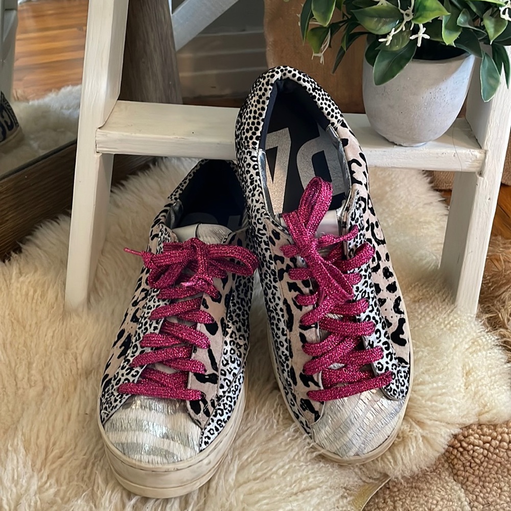 LIKE NEW P448 John Mixed Animal Print Sneakers 40 Minimal Wear!!